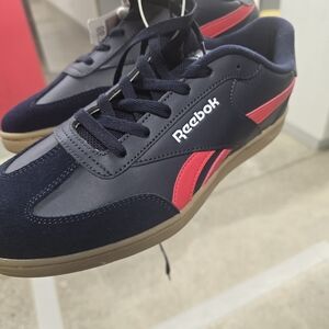 Reebok Men's Dark Blue and Crimson Sneakers